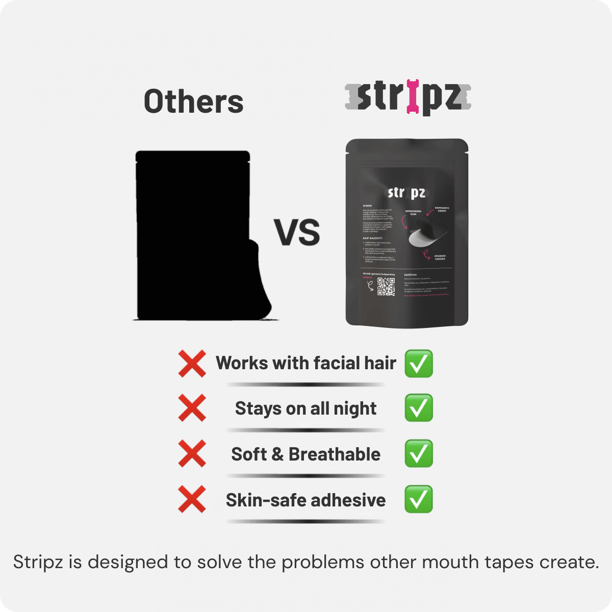 STRIPZ™ BreathFix Mouth Tape