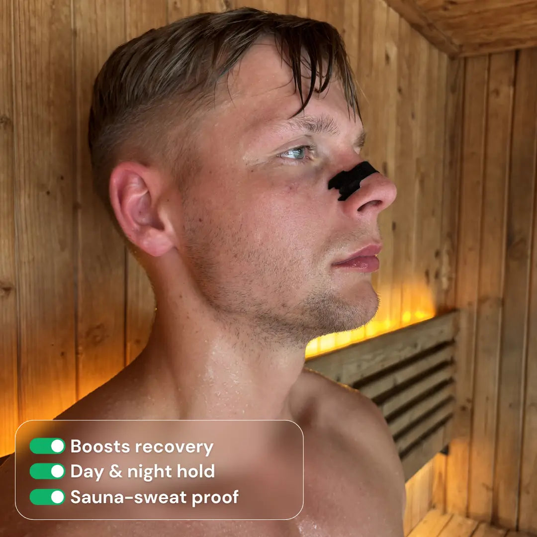 Boosts recovery, day and night hold, sauna-sweat proof
