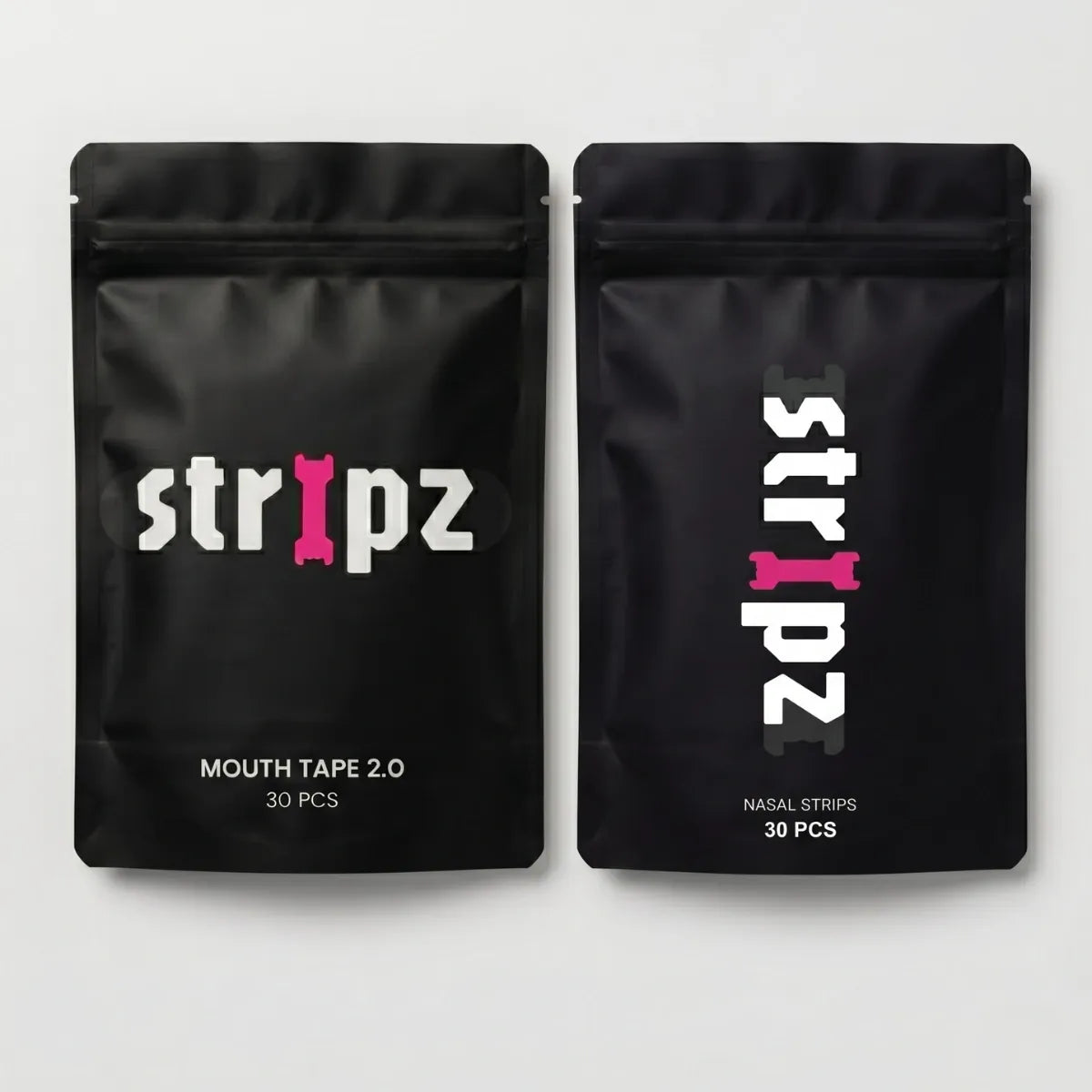 Stripz mouth tape and nasal strips packs